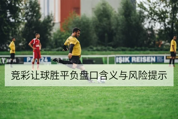 竞彩让球胜平负盘口含义与风险提示